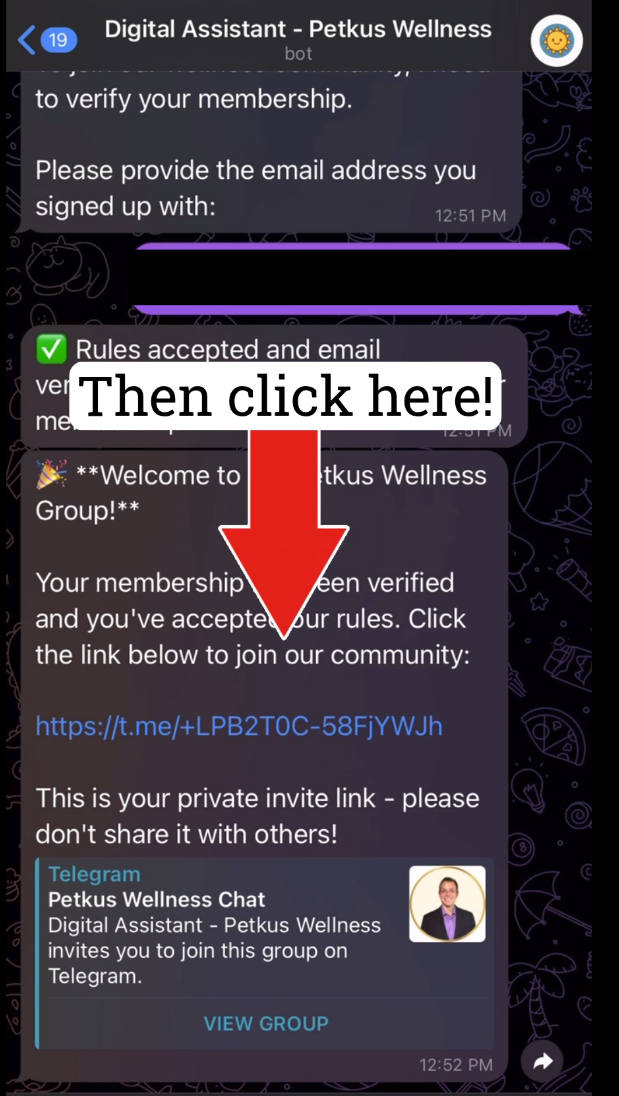 Petkus Wellness Bot Screenshot